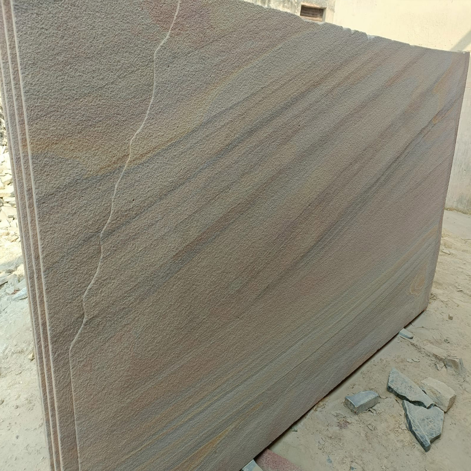 Rainbow-Sandstone-Slab-Shotblasted